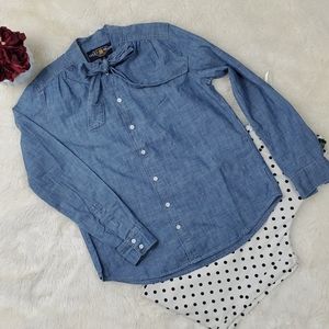 Lucky Brand Chambray Blouse
